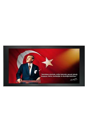 Atatürk Printed Manager Board | Printed Manager Board | Leather Framed Board | High Quality Manager Board  