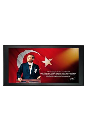 Atatürk Printed Manager Board | Printed Manager Board | Leather Framed Board | High Quality Manager Board  