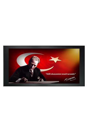Atatürk Printed Manager Board | Printed Manager Board | Leather Framed Board | High Quality Manager Board 