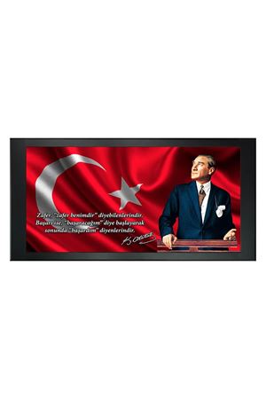 Atatürk Resimli Makam Panosu  