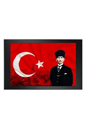 Atatürk Printed Manager Board | Printed Manager Board | Leather Framed Board | High Quality Manager Board  