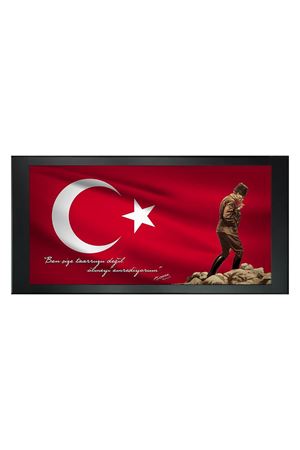 First President M. Kemal Atatürk Printed Manager Board | Printed Manager Board | Leather Framed Board | High Quality Manager Board