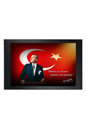 Atatürk Resimli Makam Panosu 