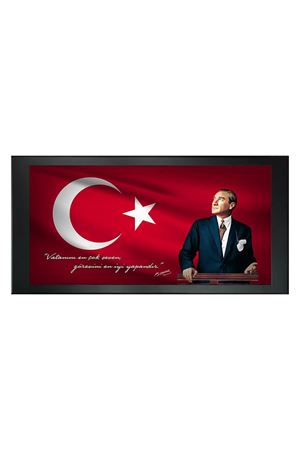 Atatürk Printed Manager Board | Printed Manager Board | Leather Framed Board | High Quality Manager Board  