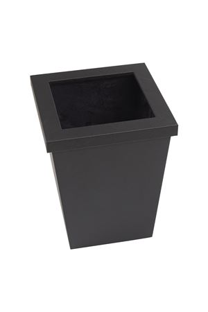 Leather Garbage Bin With Top Side Cover