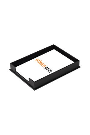 Black Leather Document Tray | Leather Document Shelf |Single Document Tray | A4 Document Rack | Leather Document Tray | Office Accessories | Table Accessories | Leather Accessories | Leather Document Tray | Desk Accessories