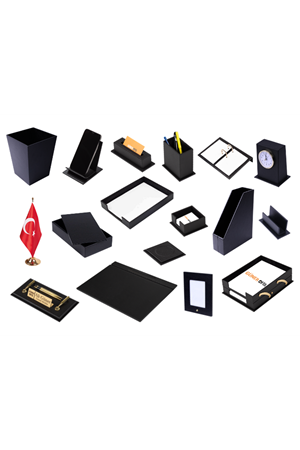 Sümen Takımı Oluşturma Deri Siyah