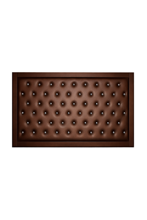 لوحة إدارية فاخرة بإطار جلد مزخرف بالأزرار