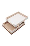 Star Lux Leather Desk Set White 11 Accessories