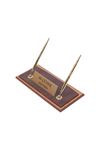 Star Lux Leather Desk Set Brown 10 Accessories