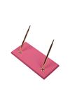 Luxury Leather Desk Set Pink 10 Accessories - Double Document Tray