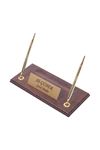 Luxury Leather Desk Set Brown 10 Accessories - Double Document Tray