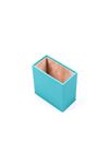 Leather Desk Set 4 Accessories Turquise