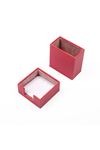 Leather Desk Set 4 Accessories Red