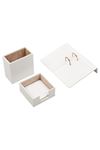 Leather Desk Accessories set of 3 White| Desk Set Accessories | Desktop Accessories | Desk Accessories | Desk Organizers