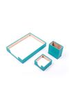 Document Tray With 2 Accessories Turquise| Desk Set Accessories | Desktop Accessories | Desk Accessories | Desk Organizers