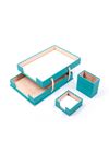 Double Document Tray With 2 Accessories Turquise| Desk Set Accessories | Desktop Accessories | Desk Accessories | Desk Organizers