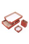 Double Document Tray With 2 Accessories Orange| Desk Set Accessories | Desktop Accessories | Desk Accessories | Desk Organizers