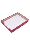 Pink Leather Document Tray | Leather Document Shelf |Single Document Tray | A4 Document Rack | Leather Document Tray | Office Accessories | Table Accessories | Leather Accessories | Leather Document Tray | Desk Accessories