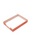 Orange Leather Document Tray | Leather Document Shelf |Single Document Tray | A4 Document Rack | Leather Document Tray | Office Accessories | Table Accessories | Leather Accessories | Leather Document Tray | Desk Accessories