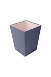 Gray Leather Garbage Can | Trash Can | Trash Bin | Leather Garbage Can | Office Garbage Can | Hotel Garbage Can