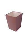 Tan Leather Garbage Can | Trash Can | Trash Bin | Leather Garbage Can | Office Garbage Can | Hotel Garbage Can