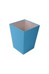 Turquoise Leather Garbage Can | Trash Can | Trash Bin | Leather Garbage Can | Office Garbage Can | Hotel Garbage Can