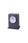 Gray Leather Desktop Clock | Leather Desk Accessory | Desk Accessories | Desk Clock | Desktop Clock