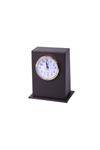 Brown Leather Desktop Clock | Leather Desk Accessory | Desk Accessories | Desk Clock | Desktop Clock