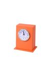 Orange Leather Desktop Clock | Leather Desk Accessory | Desk Accessories | Desk Clock | Desktop Clock | Table Clock