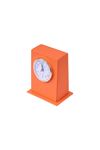 Orange Leather Desktop Clock | Leather Desk Accessory | Desk Accessories | Desk Clock | Desktop Clock | Table Clock