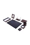 Wooden Desk Set Zebrano 10 Accessories