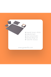 Leather Desk Set 5 Accessories Gray