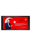 Atatürk Printed Manager Board | Printed Manager Board | Leather Framed Board | High Quality Manager Board  