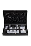 Crystal Desk Organizer Set ( With Silver Pen Set )
