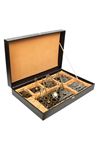 Crsytal Desk Organizer Set ( With Golden Pen Set )