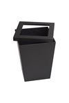 Leather Garbage Bin With Top Side Cover