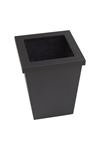 Leather Garbage Bin With Top Side Cover