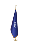 Official Flag with Logo (Gold Pole)